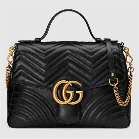 gucci marmont top handle medium|gg marmont large shoulder bag.